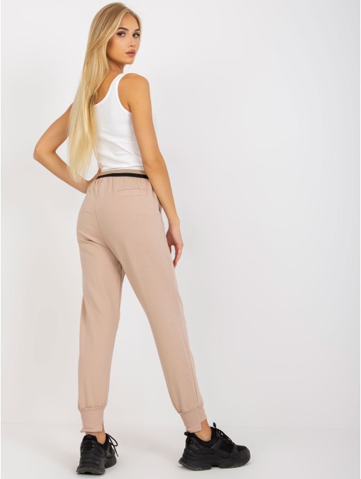 Spodnie dresowe-TW-DR-OB030.57-beżowy Spodnie dresowe-TW-DR-OB030.57-beżowy