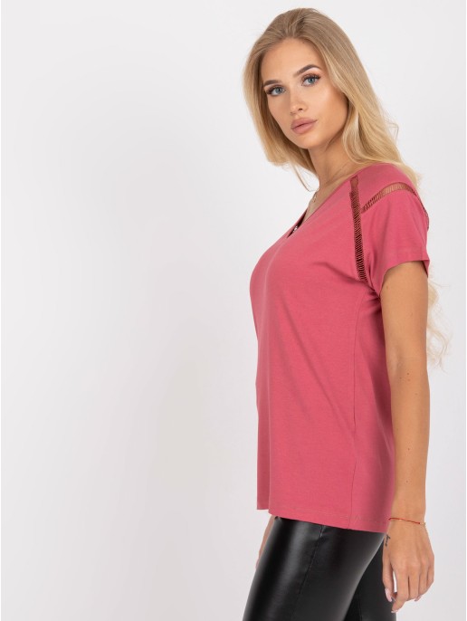 Bluzka-FA-BZ-7237.40P-ciemny różowy Bluzka-FA-BZ-7237.40P-ciemny różowy