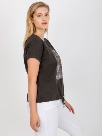T-shirt-RV-TS-0237.84P-ciemny khaki 2