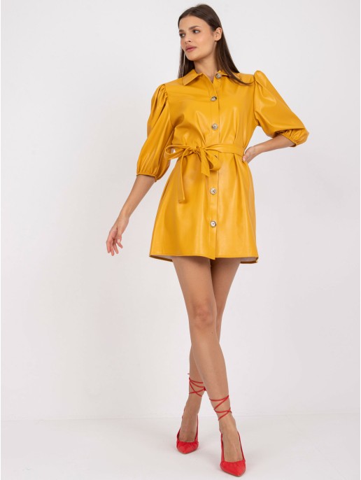 Suknelė-LK-SK-508478.64P-ciemny geltona