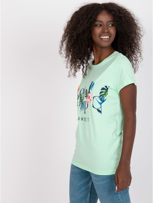 T-shirt-BR-TS-8137-mietowy T-shirt-BR-TS-8137-mietowy