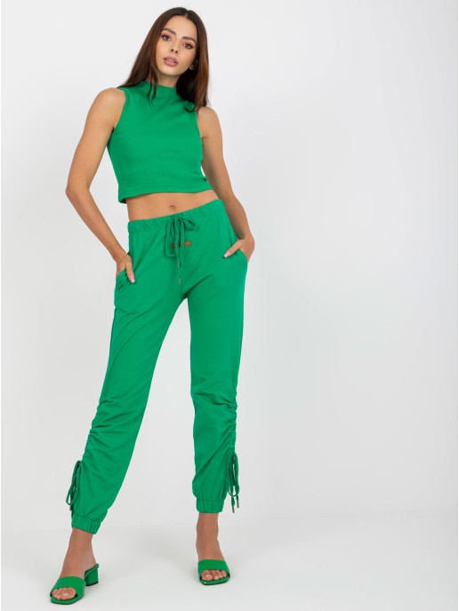 Spodnie dresowe-RV-DR-7943.19-zielony Spodnie dresowe-RV-DR-7943.19-zielony