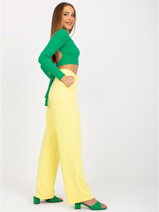 Spodnie-TO-SP-18155.21P-jasny żółty Spodnie-TO-SP-18155.21P-jasny żółty