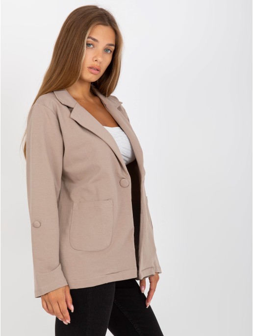 Marynarka-RV-MA-8071.19P-ciemny bezowy