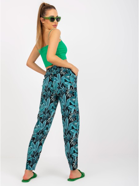 Spodnie-D73771M61869M-czarno-zielony