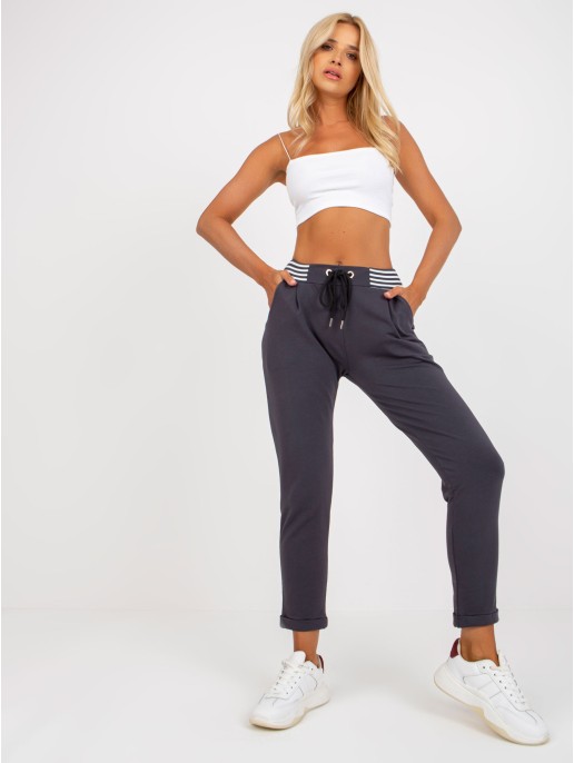 Spodnie dresowe-RV-DR-8019.12-grafitowy Spodnie dresowe-RV-DR-8019.12-grafitowy