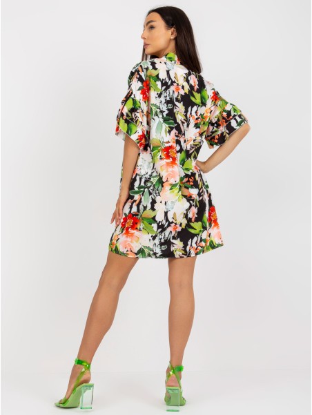 Sukienka-DHJ-SK-6871-2.91P-czarno-zielony