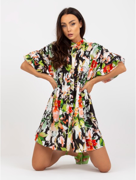 Sukienka-DHJ-SK-6871-2.91P-czarno-zielony