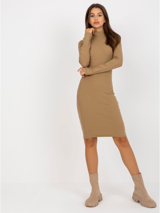 Sukienka-EM-SK-670.22P-camelowy Sukienka-EM-SK-670.22P-camelowy