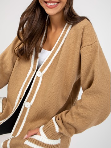 Sweter-LC-SW-0333.06X-ciemny bezowy 2