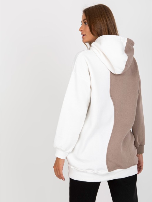 Džemperis-RV-BL-8233.32X-biało-smėlio spalvos Džemperis-RV-BL-8233.32X-biało-smėlio spalvos