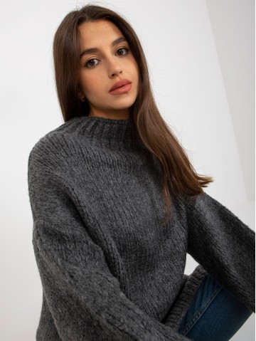 Sweter-LC-SW-3018.97P-ciemny szary 2