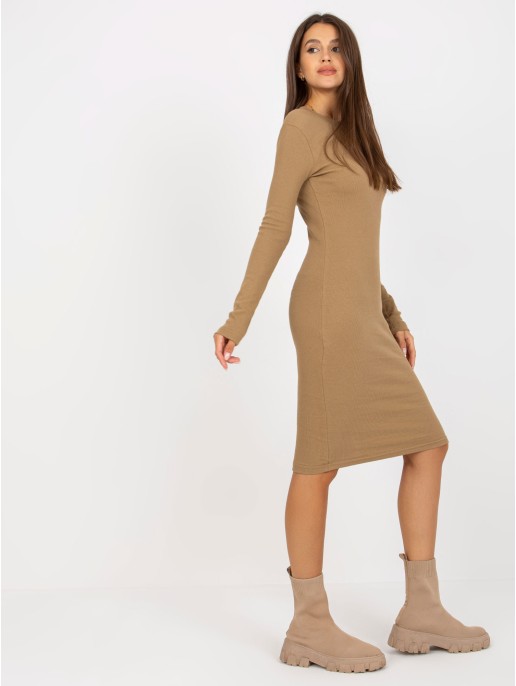 Sukienka-EM-SK-672.04P-camelowy Sukienka-EM-SK-672.04P-camelowy