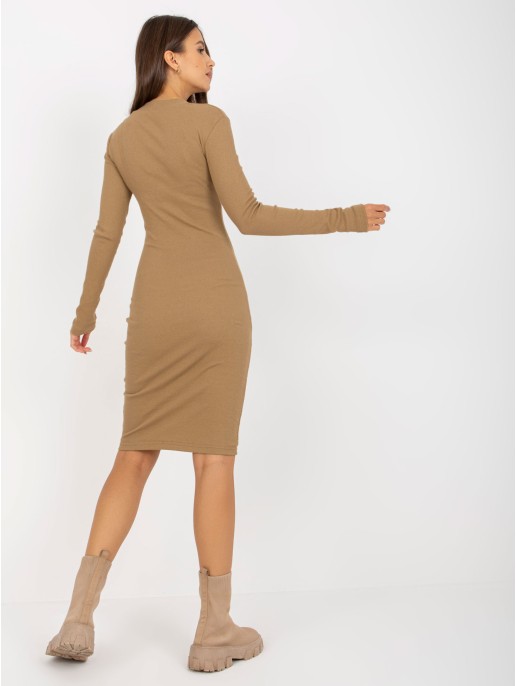 Sukienka-EM-SK-672.04P-camelowy Sukienka-EM-SK-672.04P-camelowy
