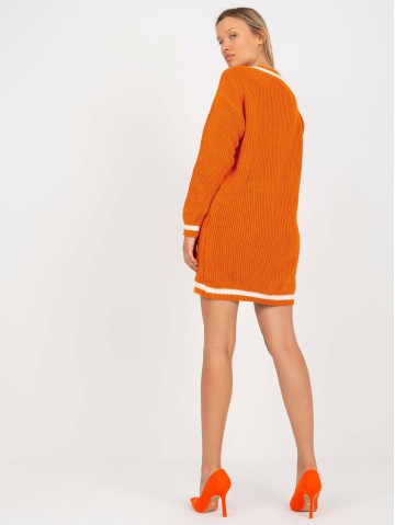 Sweter-LC-SW-8023.55P-ciemny pomarańczowy 2