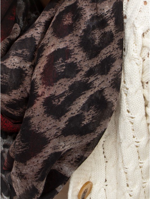 Komin-AT-KM-241357.03P-czarno-czerwony Komin-AT-KM-241357.03P-czarno-czerwony