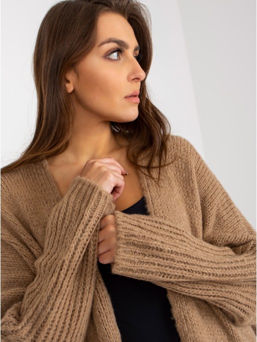Kardiganas-TW-SW-BI-M2201.87-tamsiai smėlio spalvos