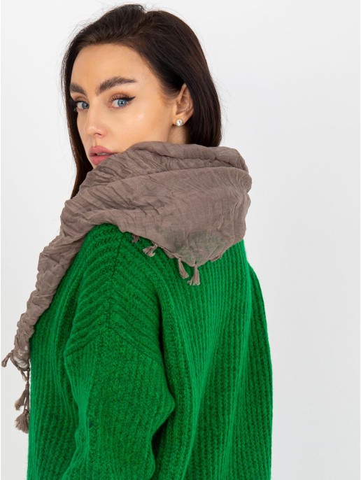 Chustka-AT-CH-BF48172-ciemny brązowy