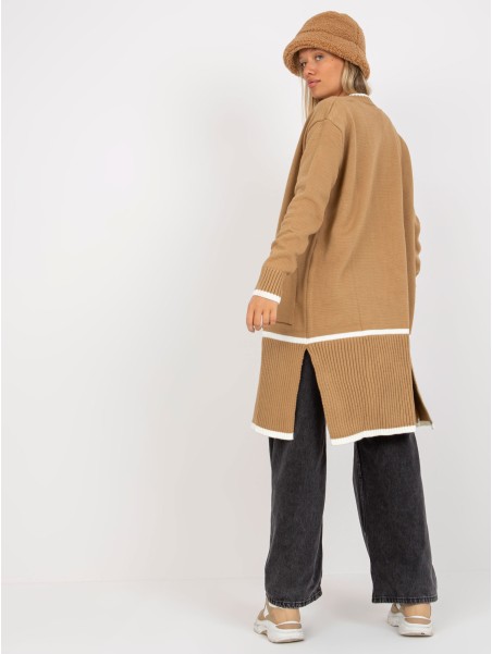 Megztinis-LC-SW-0340.42P-tamsiai smėlio spalvos