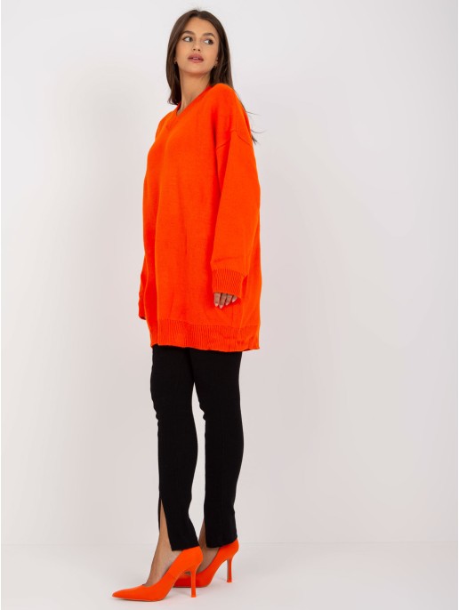 Sweter-LC-SW-0341.38P-pomarańczowy Sweter-LC-SW-0341.38P-pomarańczowy