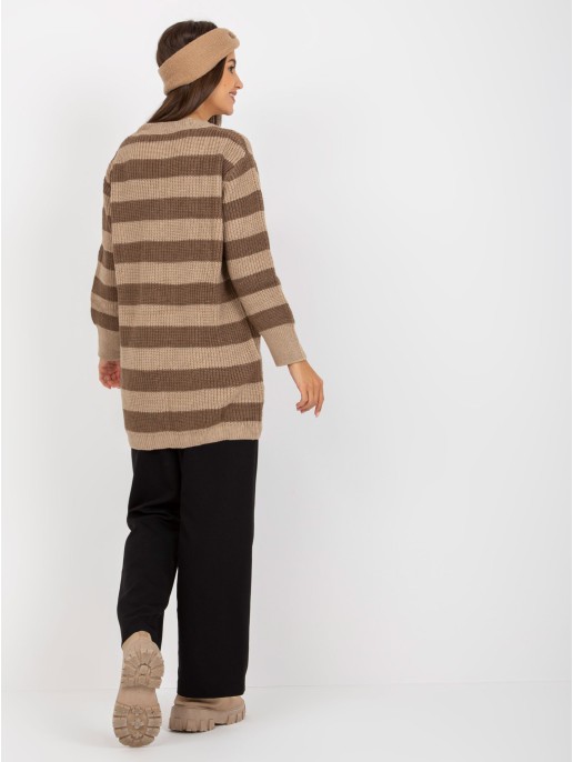 Sweter-LC-SW-8030.29P-ciemny bezowy Sweter-LC-SW-8030.29P-ciemny bezowy