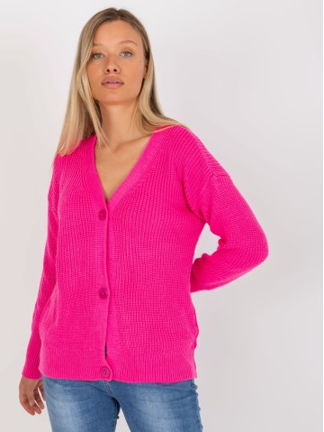 Sweter-LC-SW-0321.06X-fluo różowy 2