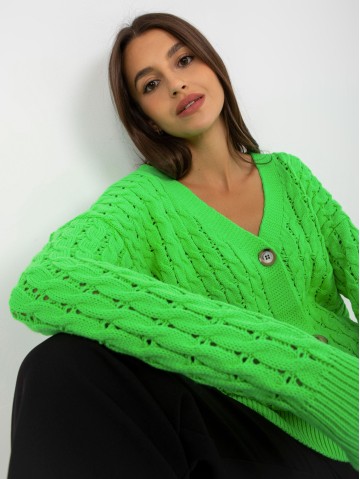 Sweter-LC-SW-8036.74P-fluo zielony