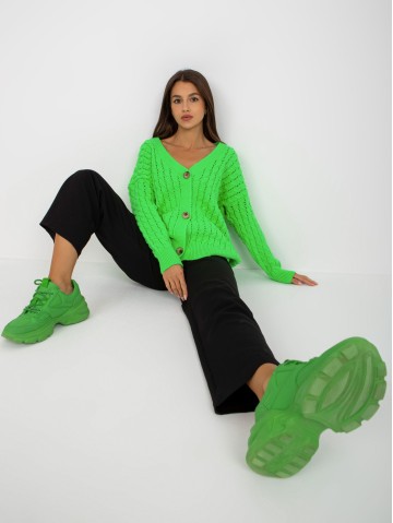 Sweter-LC-SW-8036.74P-fluo zielony 2