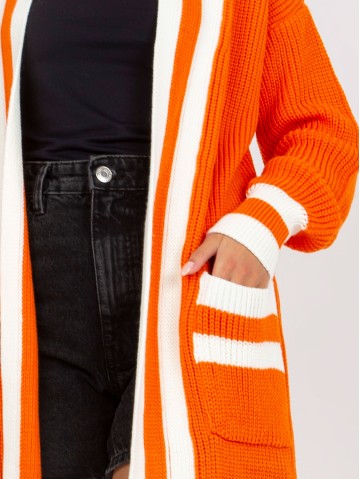 Sweter-LC-SW-0291.06X-pomarańczowy 2