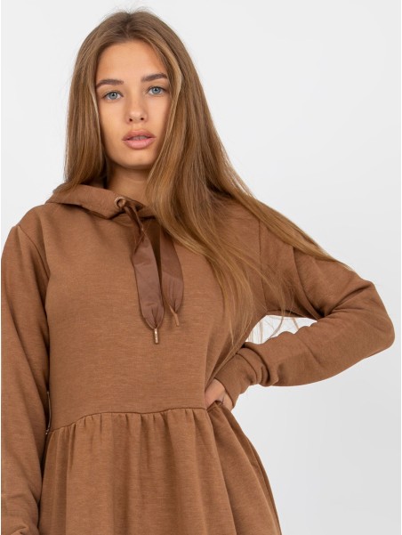 Sukienka-D10027C30287A6-brązowy