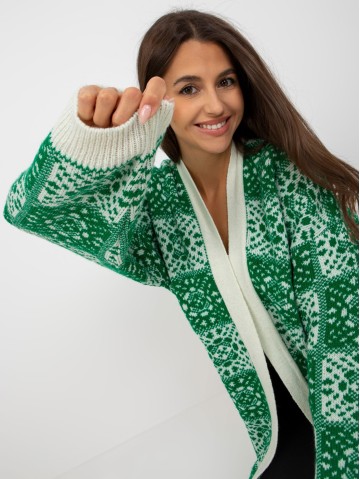 Sweter-LC-SW-0301.45P-biało-zielony 2