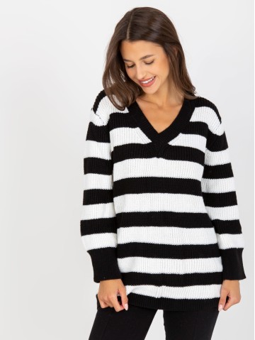 Sweter-LC-SW-8030.29P-biało-czarny 2