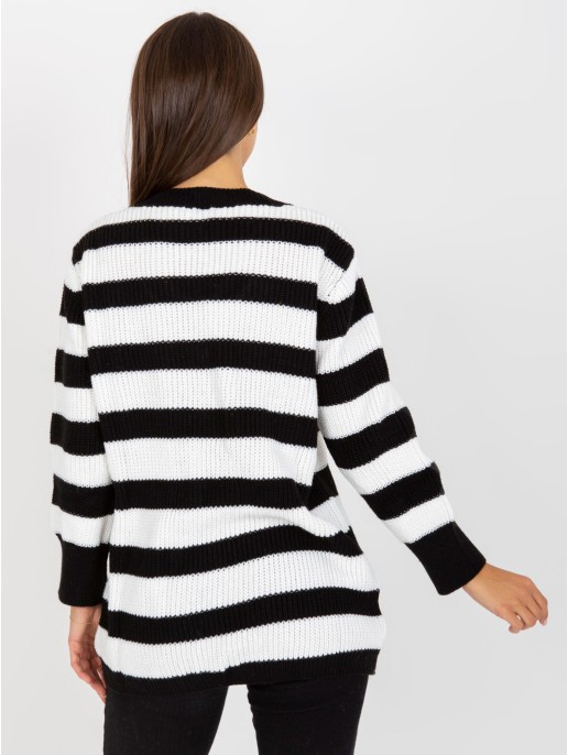 Sweter-LC-SW-8030.29P-biało-czarny Sweter-LC-SW-8030.29P-biało-czarny