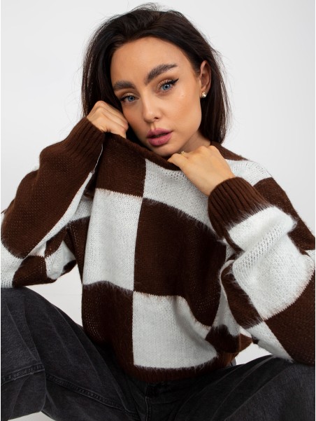 Sweter-EM-SW-1034-01.91-biało-brązowy