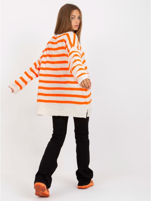 Sweter-TW-SW-BI-M59.25-pomarańczowy Sweter-TW-SW-BI-M59.25-pomarańczowy