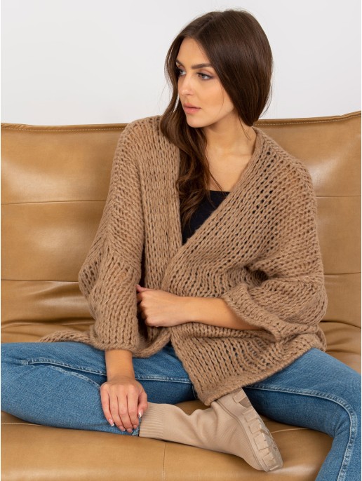 Sweter-TW-SW-BI-M2202.29X-ciemny bezowy