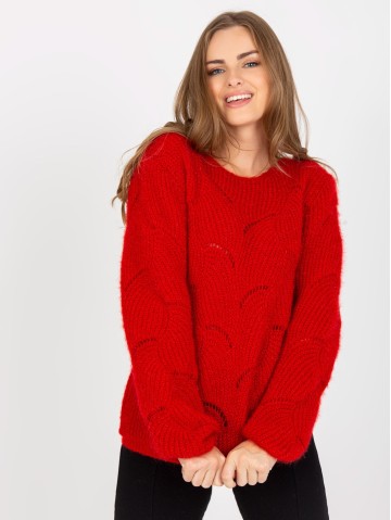 Sweter-TW-SW-BI-9030.08-ciemny czerwony 2