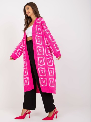 Sweter-LC-SW-0296.08P-fluo różowy 2