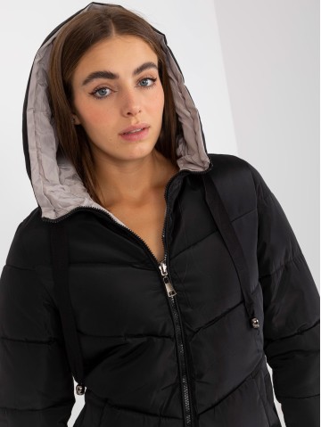 Kurtka-NM-KR-L22-9872.93-czarno-beżowy 2