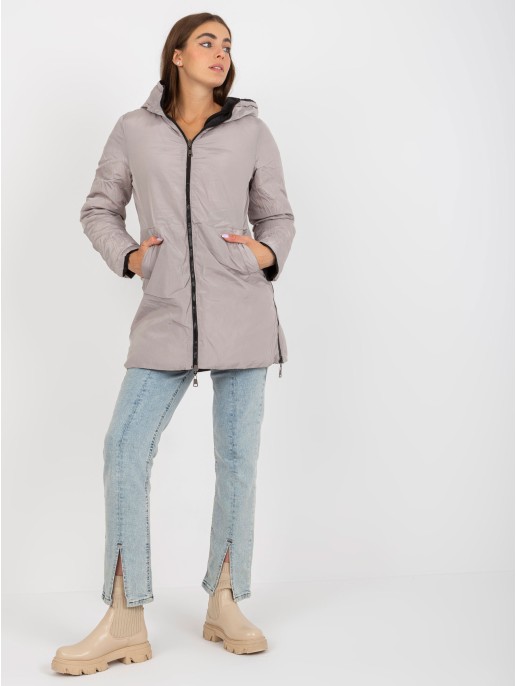 Kurtka-NM-KR-L22-9872.93-czarno-beżowy Kurtka-NM-KR-L22-9872.93-czarno-beżowy