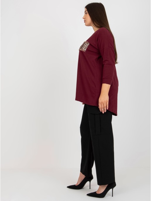 Bluzka-VI-BZ-2901.49P-ciemny fioletowy Bluzka-VI-BZ-2901.49P-ciemny fioletowy