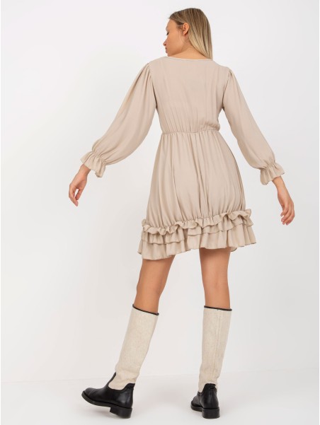 Sukienka-TW-SK-BI-0761-1.73P-beżowy