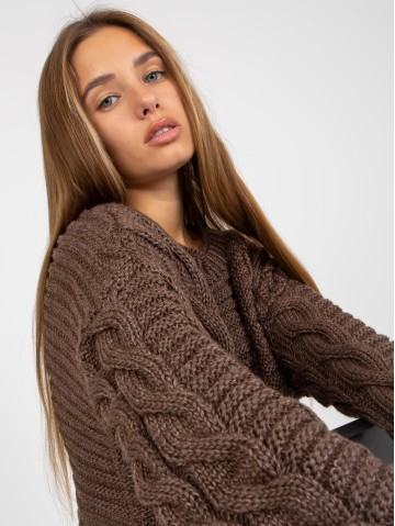 Sweter-LC-SW-8044.06X-brązowy 2