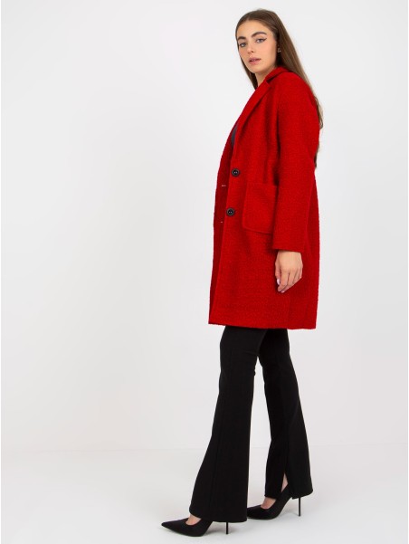 Płaszcz-TW-PL-BI-7372.18-ciemny czerwony