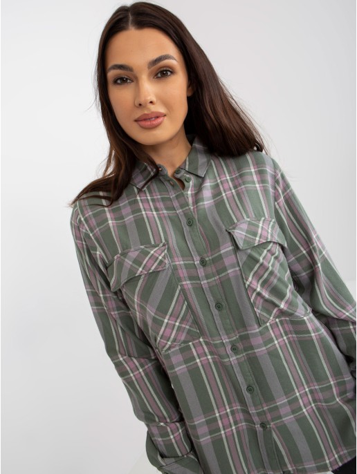 Bluzka-D70039Z11082A-khaki Bluzka-D70039Z11082A-khaki