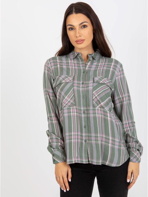 Bluzka-D70039Z11082A-khaki Bluzka-D70039Z11082A-khaki