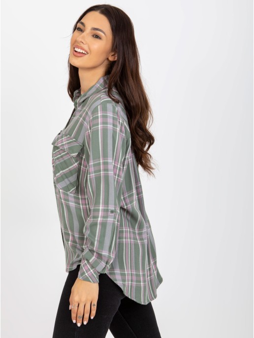 Bluzka-D70039Z11082A-khaki Bluzka-D70039Z11082A-khaki