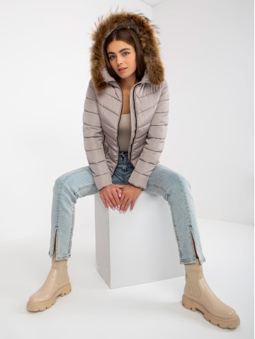 Kurtka-NM-KR-P22-6627.03P-ciemny bezowy 2