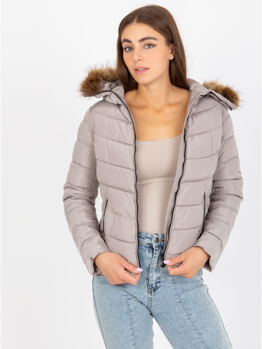 Kurtka-NM-KR-P22-6627.03P-ciemny bezowy Kurtka-NM-KR-P22-6627.03P-ciemny bezowy