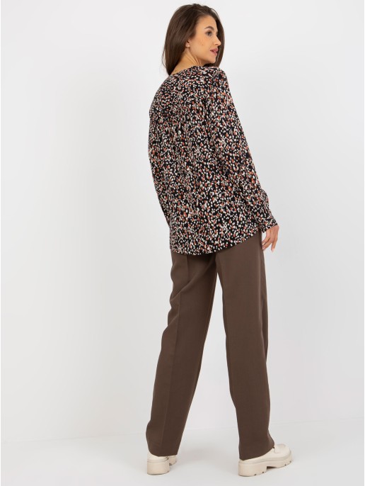 Marškiniai-D73771M11081A-juoda-smėlio spalvos Marškiniai-D73771M11081A-juoda-smėlio spalvos